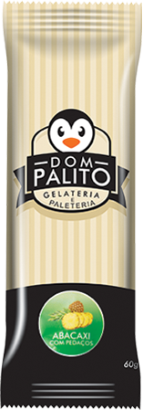 Picolé Abacaxi com Pedaços