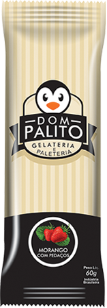 Picolé Morango com Pedaços